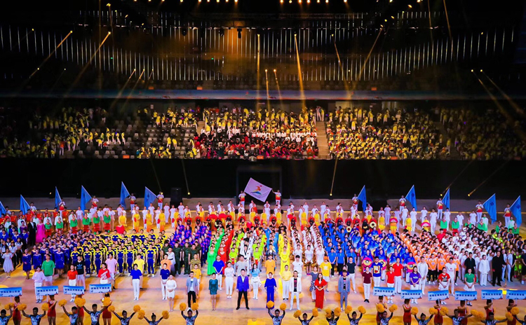 2018廣東省運會，科尊舞臺燈光閃亮登場