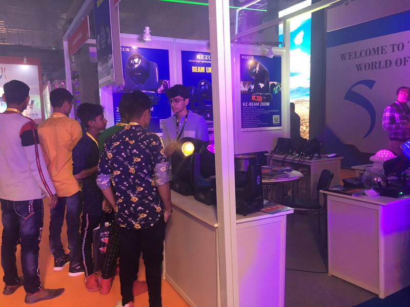 印度孟買國際專業燈光音響展圓滿結束，科尊舞臺燈光廠家異彩紛呈